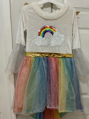 🎀 Hyde & EEK! Boutique Rainbow Unicorn Halloween Costume Dress Size L